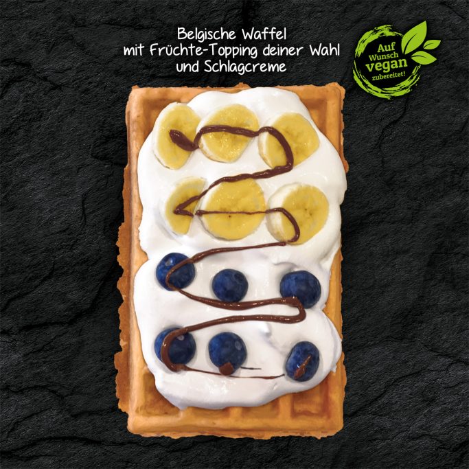 Belgische Waffel mit Früchte Topping